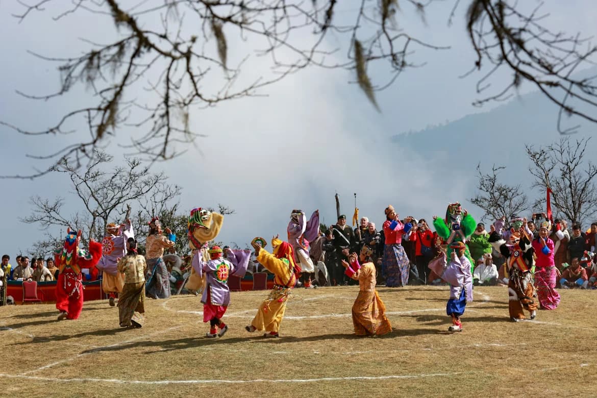 Traditional Bhutanese Folk Celebration
